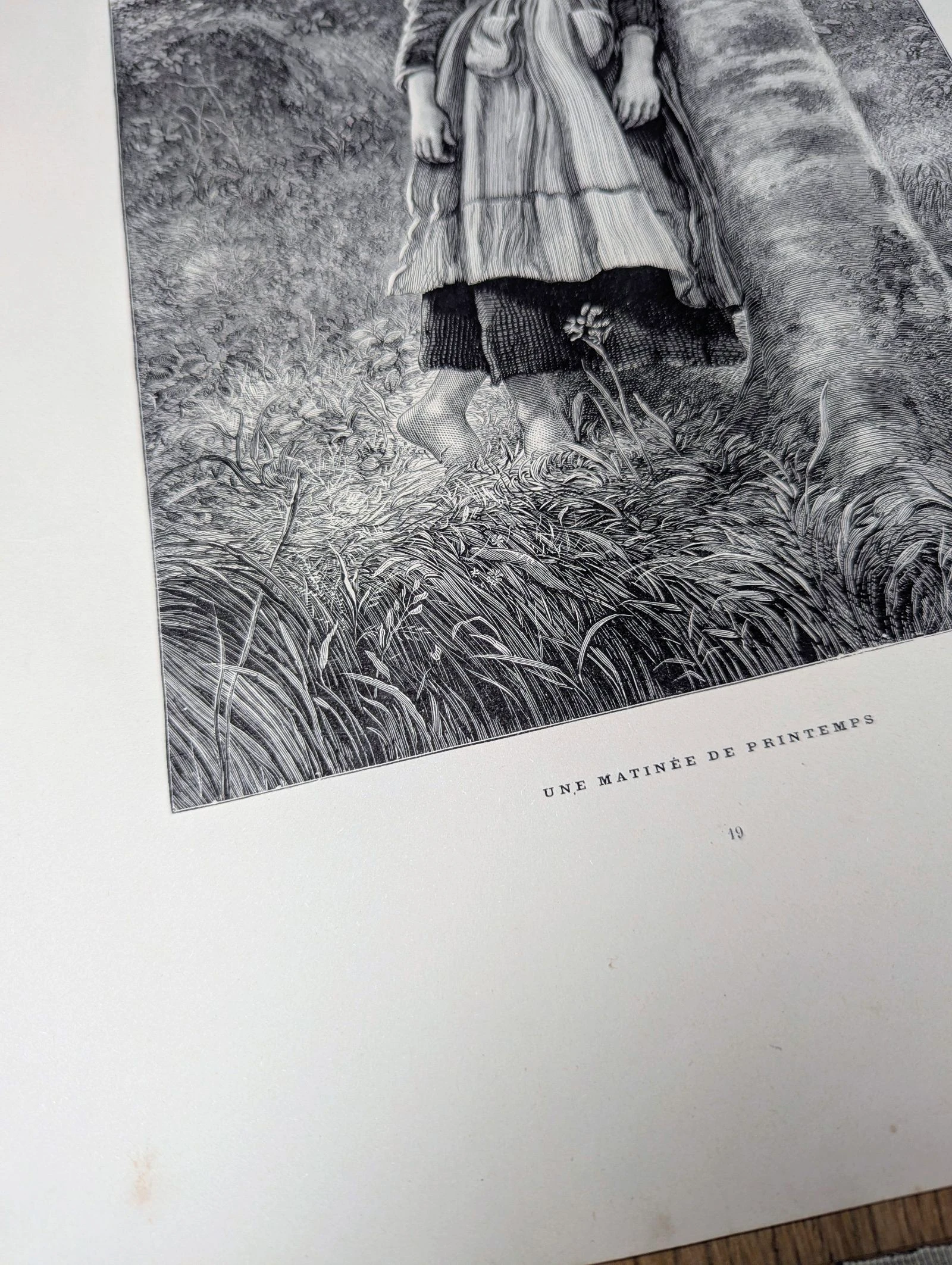 Uma manhã de primavera. Ilustração impressa em 1886. – photo 8